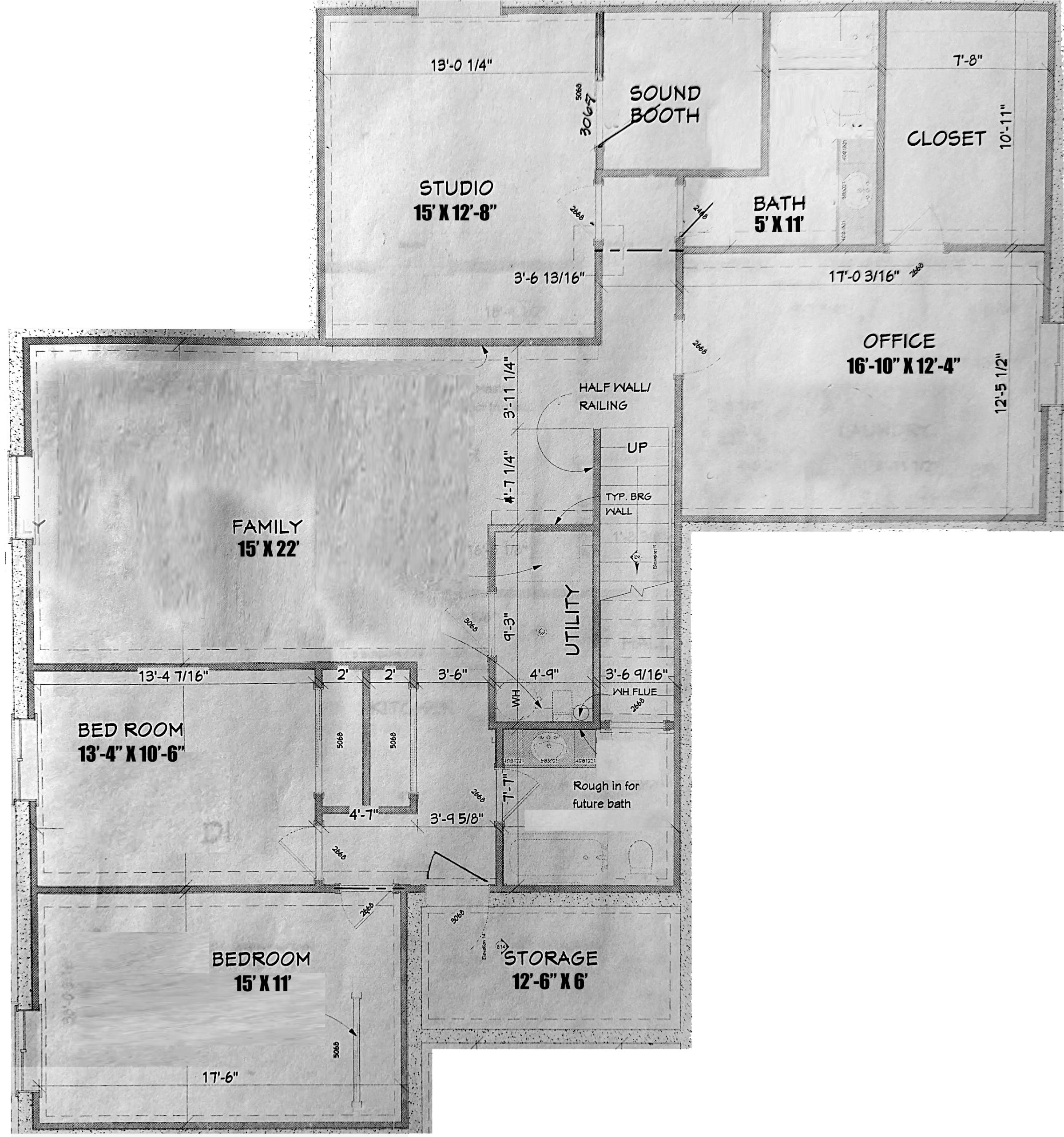 Basement Plan - dimensions